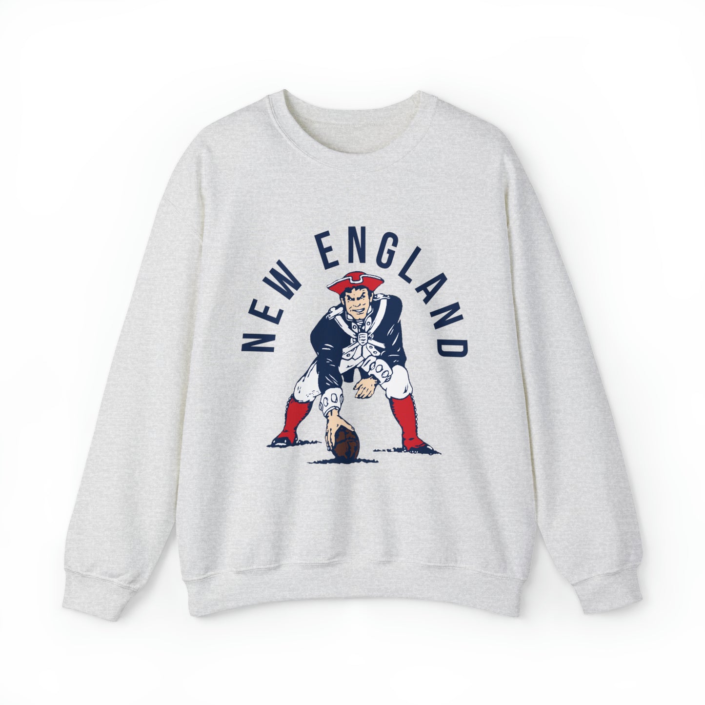 Throwback New England Patriots Sweatshirt - Vintage Style Football Crewneck - Men's & Women's Football Apparel