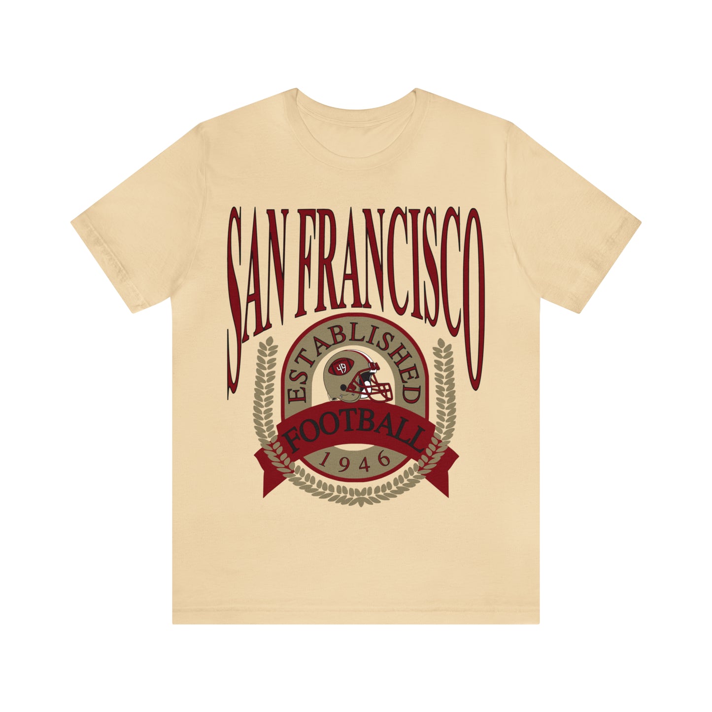 Vintage San Francisco 49ERS Football Tee - Men's & Women's Unisex Retro Short Sleeve Oversized T-Shirt - Design 1