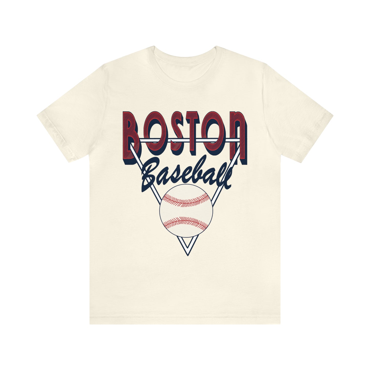 Retro Boston Baseball Tee - Vintage Style Short Sleeve T-Shirt - MLB Baseball Gear - Vintage Men's & Women's Apparel