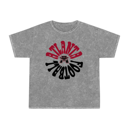 Mineral Wash Hippy Retro Atlanta Falcons Short Sleeve T-Shirt - Vintage Unisex Football Tee - Men's & Women's - Design 2