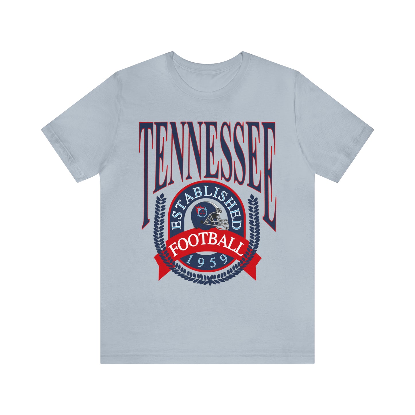 Throwback Tennessee Titans Tee - Vintage Style Football Short Sleeve T-Shirt- Men's & Women's Football Apparel - Design 1