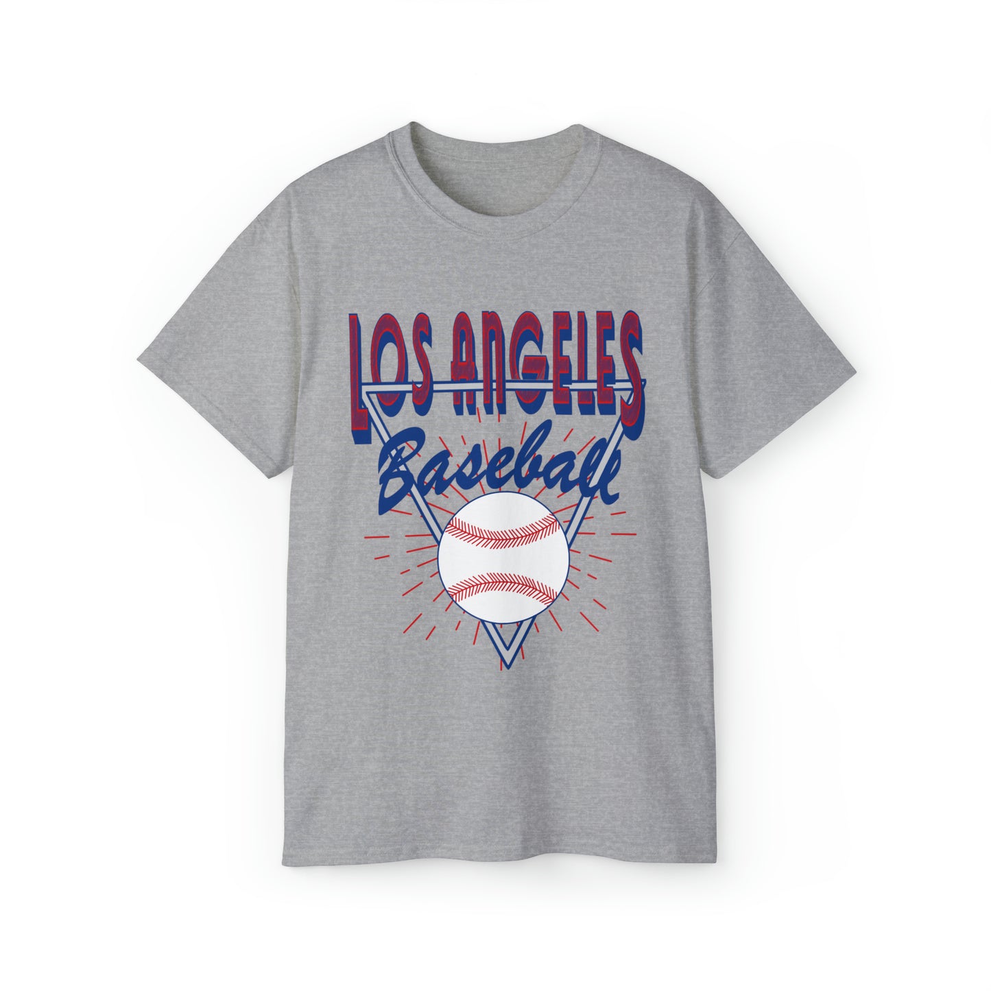 Retro Los Angeles Baseball Tee - Vintage Style Short Sleeve T-Shirt - MLB Baseball Gear - Vintage Men's & Women's Apparel