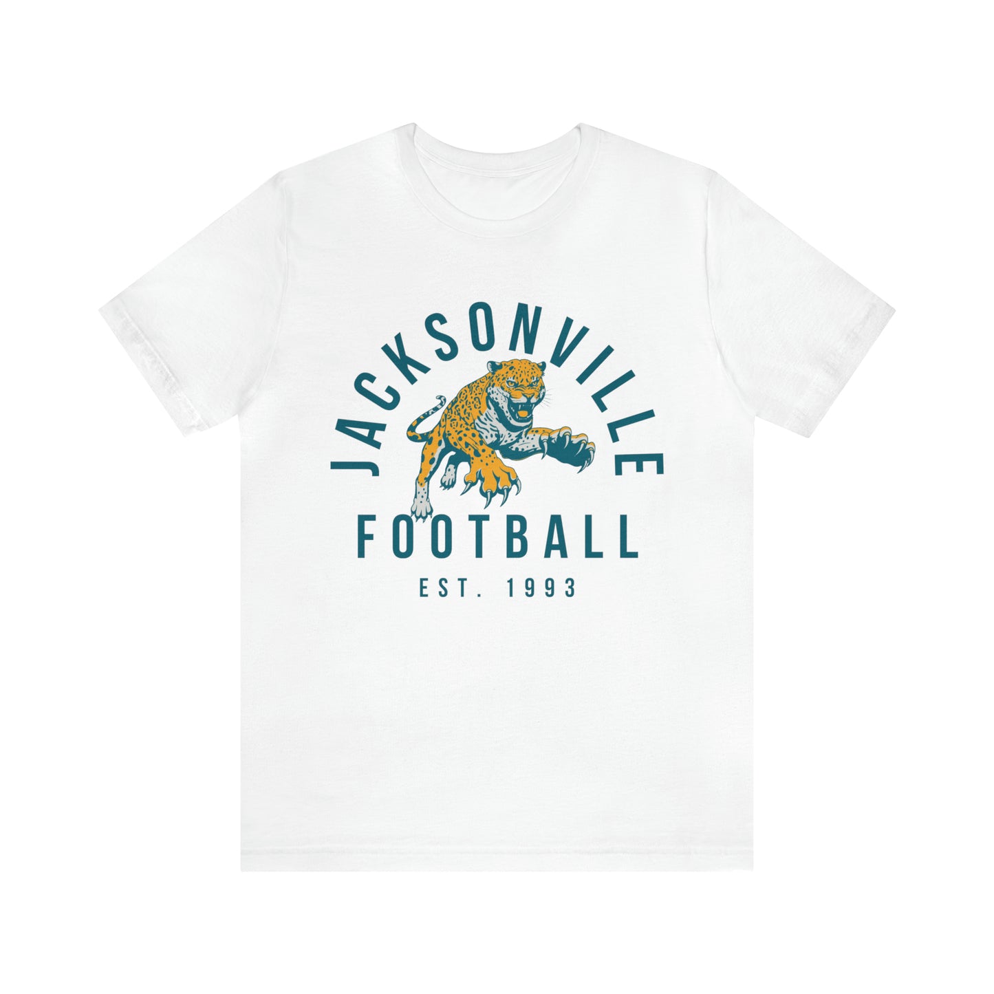 Vintage Jacksonville Jaguars T-Shirt - Retro NFL Football Short Sleeve Tee - Oversized Men's & Women's T-Shirt - Design 3