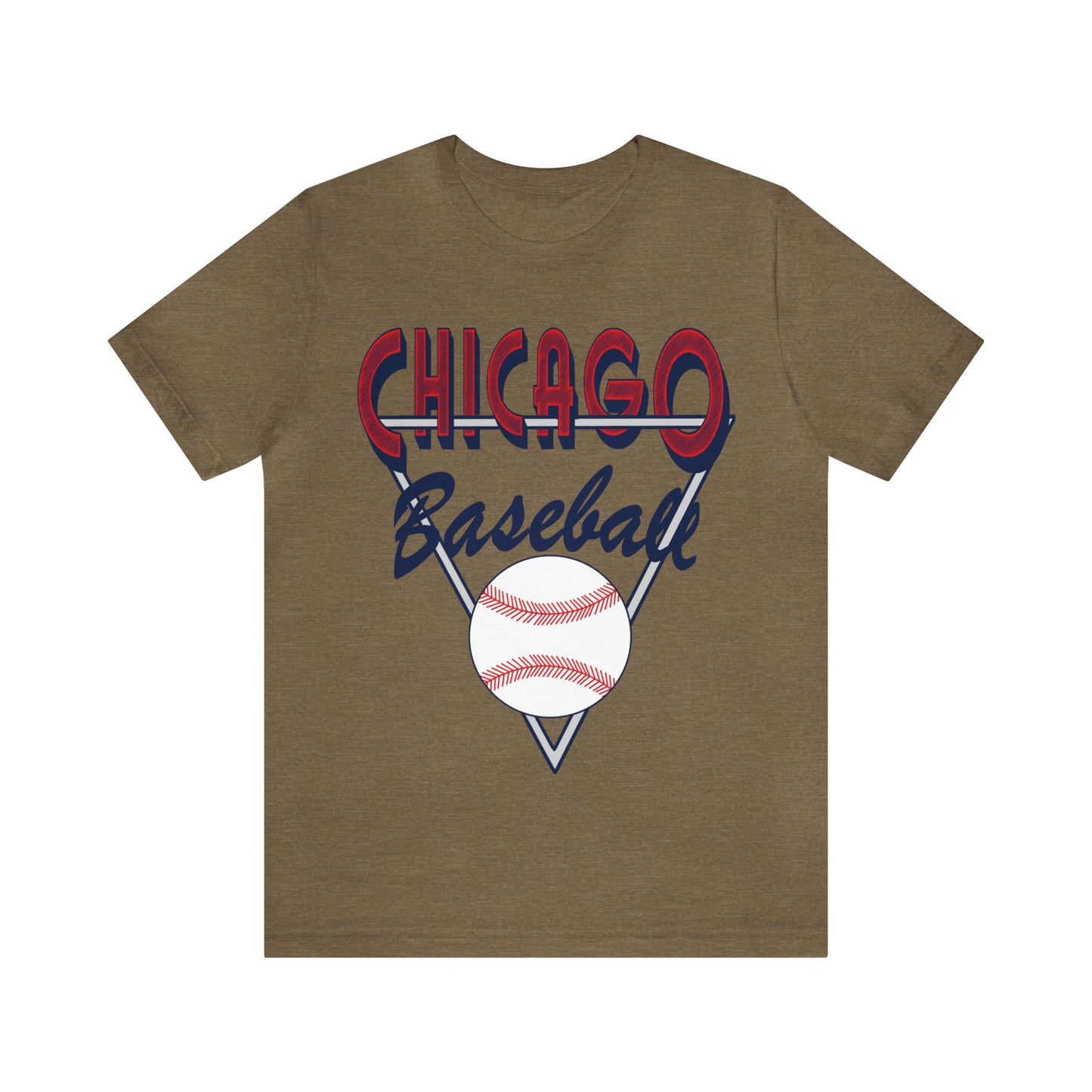 Retro Chicago Baseball Tee - Vintage Unisex Short Sleeve T-Shirt
