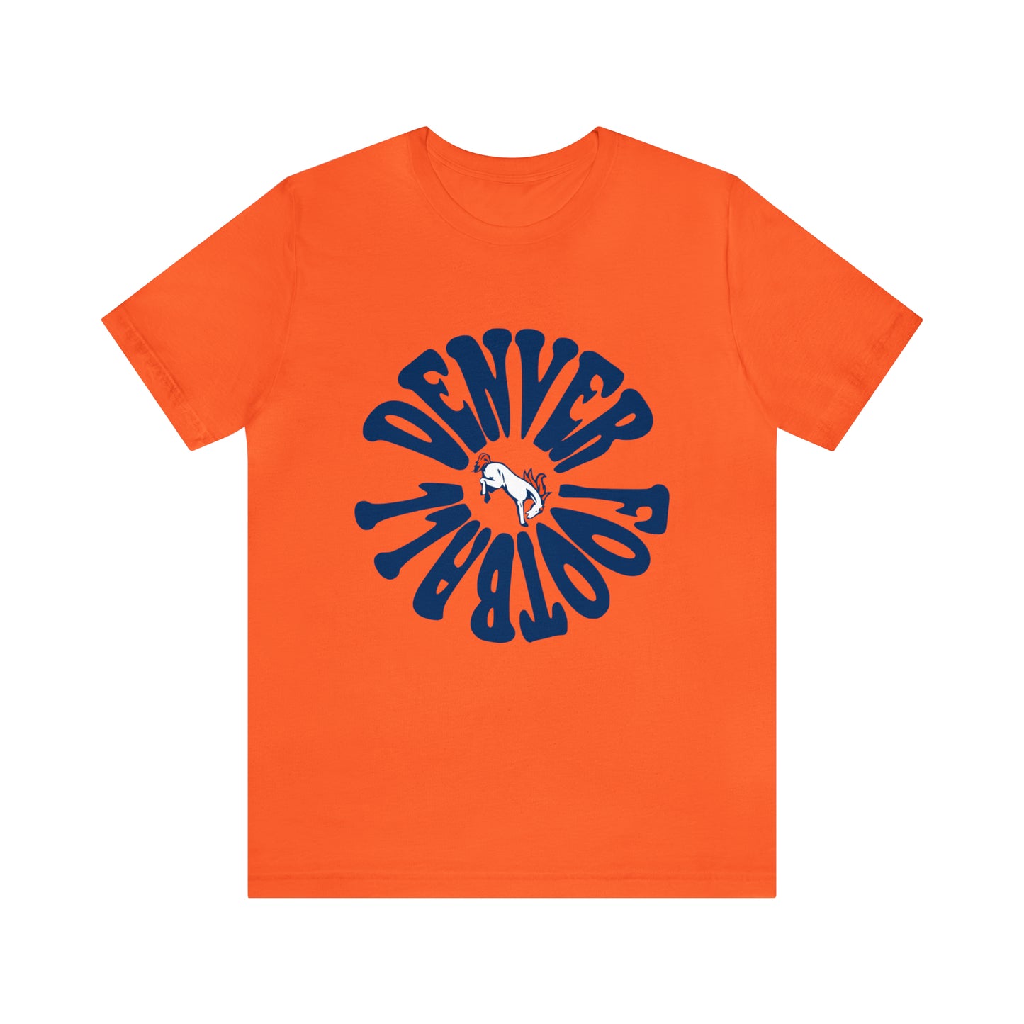Retro Denver Broncos Tee - Vintage Colorado Football Style Short Sleeve T-Shirt Apparel - Men's & Women's Unisex Sizing
