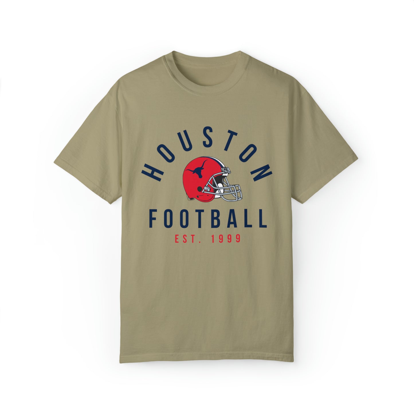 Comfort Colors Vintage Houston Texans - Retro Houston Football Short Sleeve Shirt -  Men's Women's Kids Apparel - Design 1