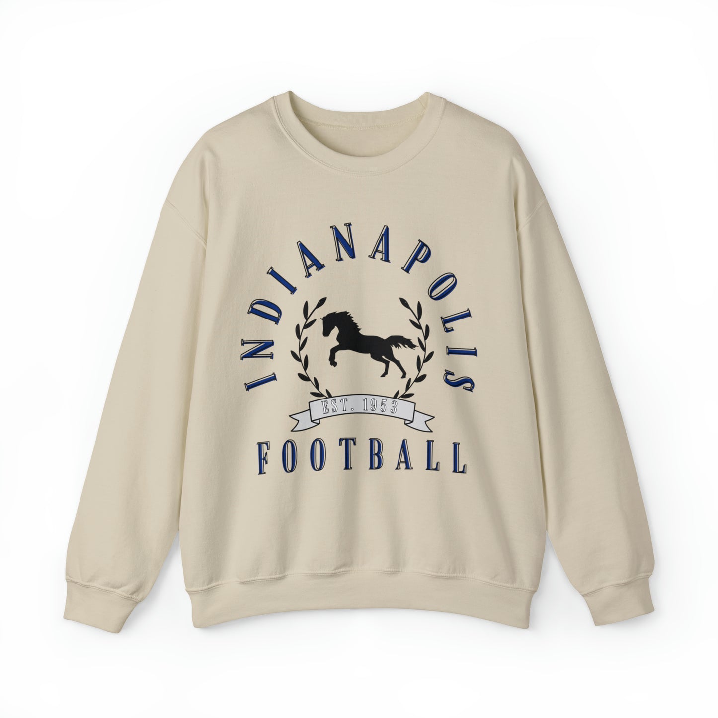Vintage Indianapolis Colts Crewneck Sweatshirt - Retro Style Football Apparel - Men's & Women's Unisex Sizing