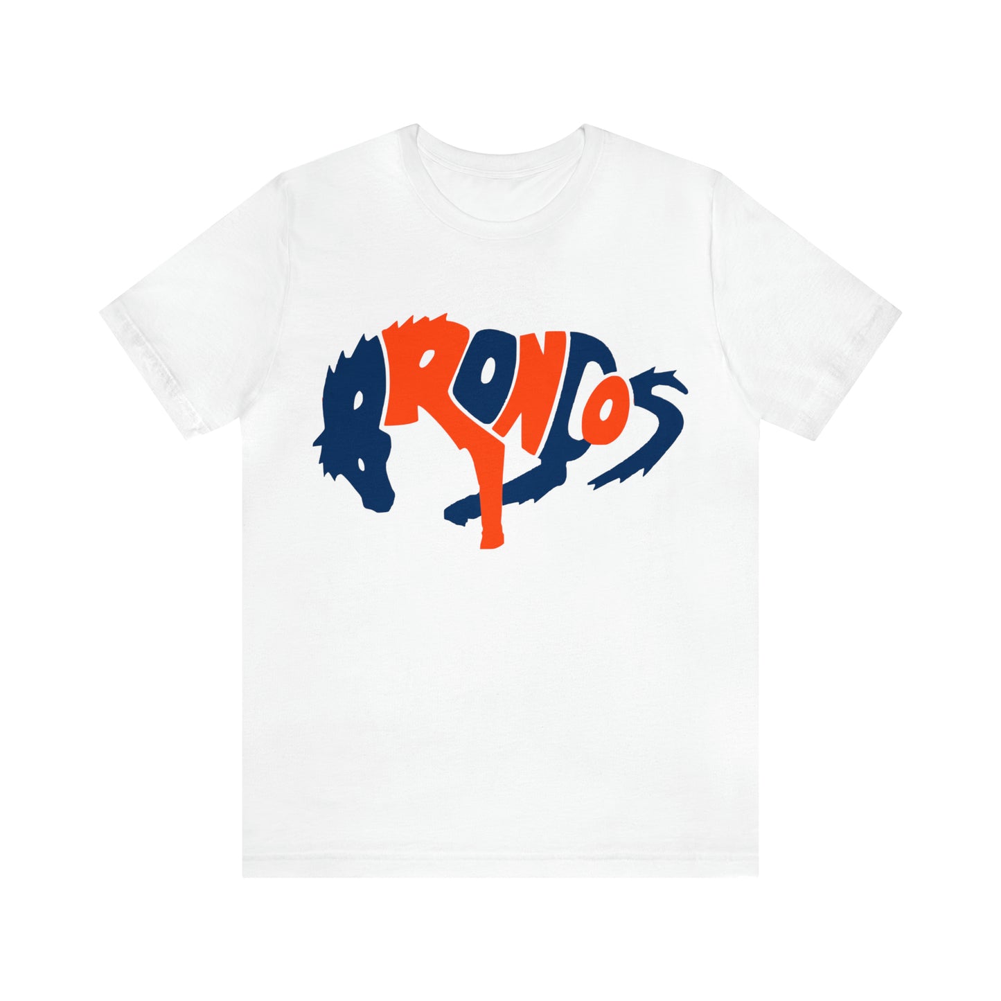 Retro Denver Broncos Tee - Vintage Colorado Football Style Short Sleeve T-Shirt - Men's & Women's - Design 3
