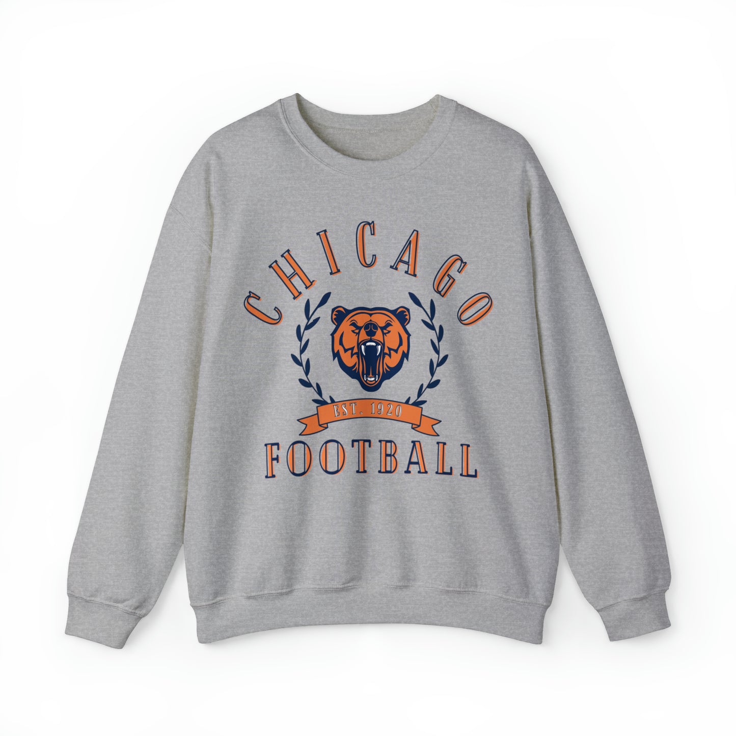 Chicago Bears Crewneck Sweatshirt - Vintage NFL Football Unisex Men's Women's Apparel - Design 3