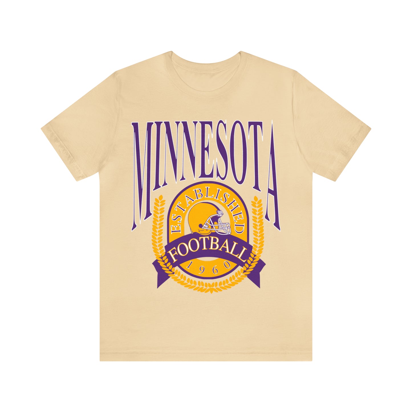 Throwback Vintage Minnesota Vikings Tee - 90's Short Sleeve T-Shirt - NFL Football Men's & Women's Apparel - Design 1