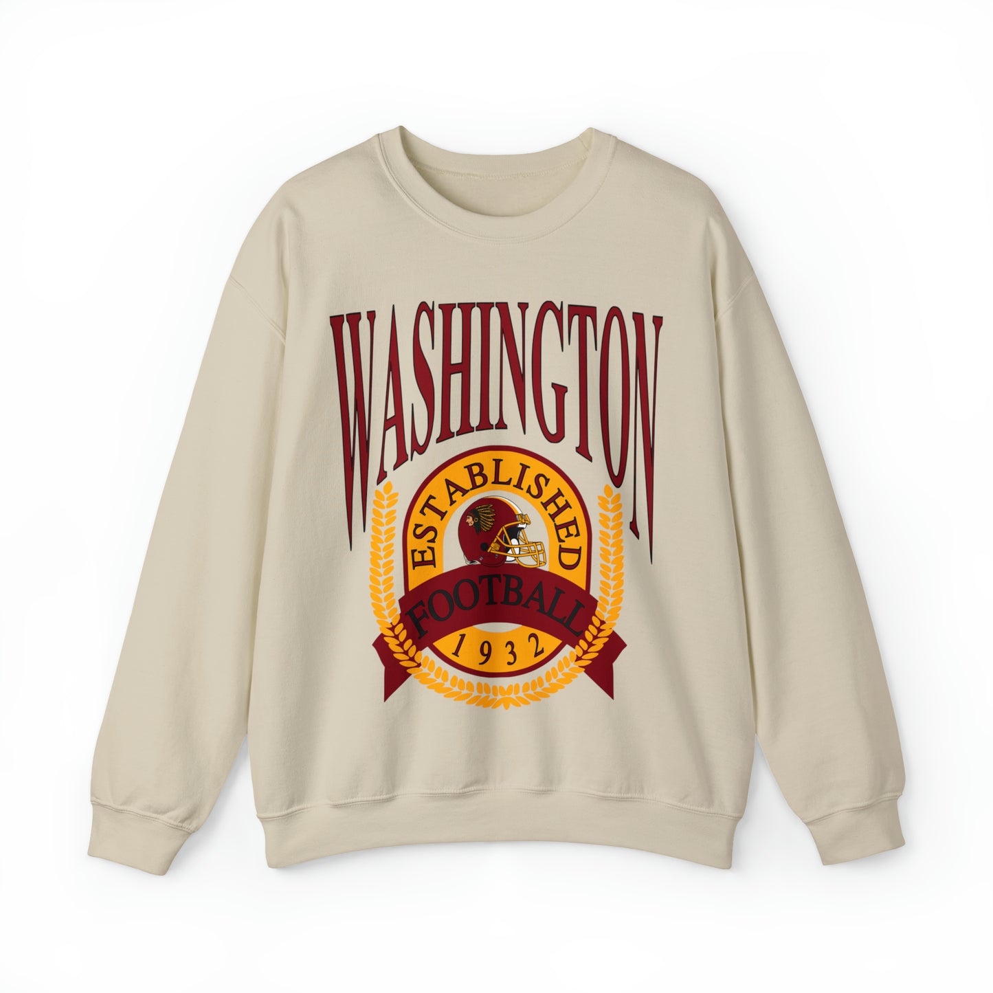 90's Washington Redskins Crewneck - Vintage Football Sweatshirt - Retro Commanders 70's, 80's, 90's - Design 1