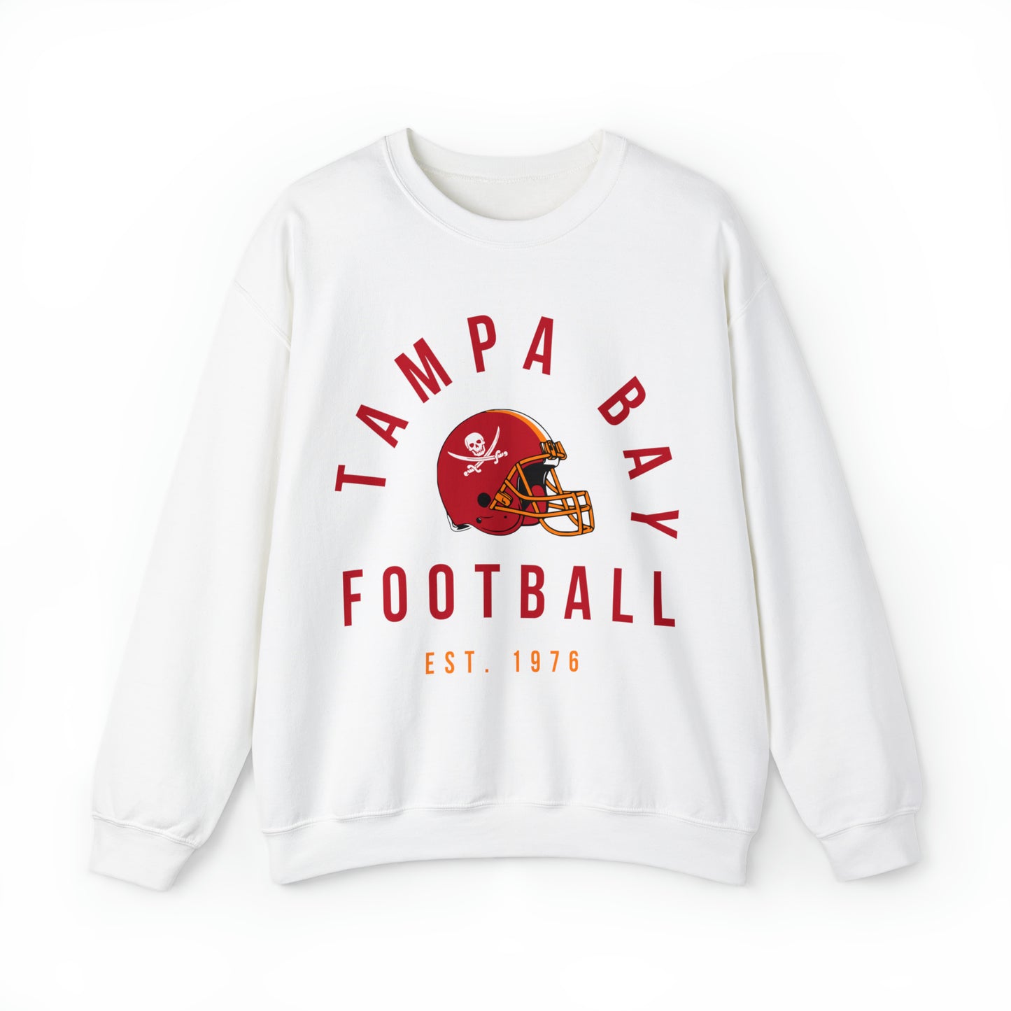 Black Throwback Tampa Bay Buccaneers Crewneck - Vintage Men's & Women's Oversized Football Sweatshirt - Design 3