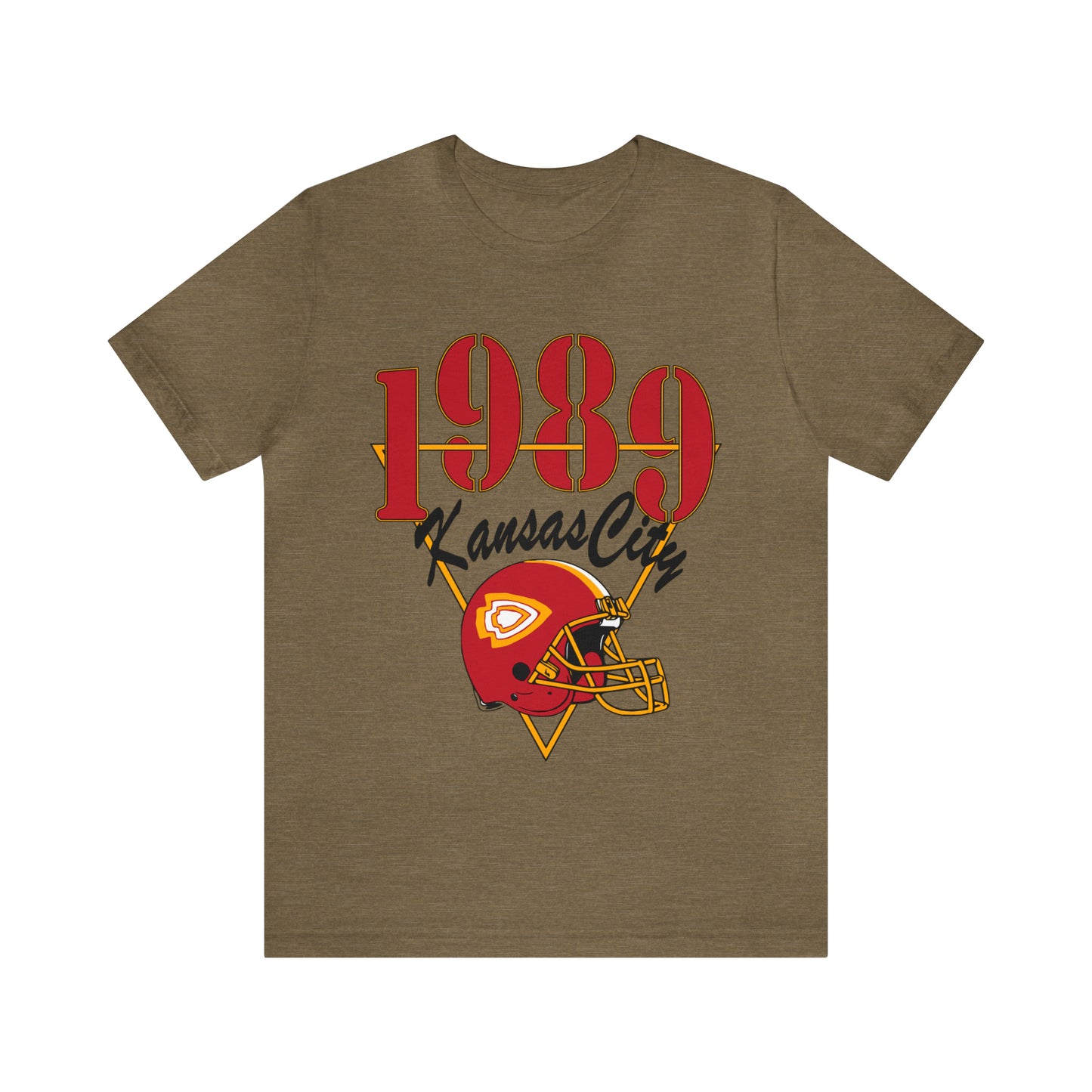 1989 Kansas City Chiefs Football Short Sleeve T-Shirt - Vintage Retro Arrowhead Style - 1989 Version Chiefs Taylor Swift