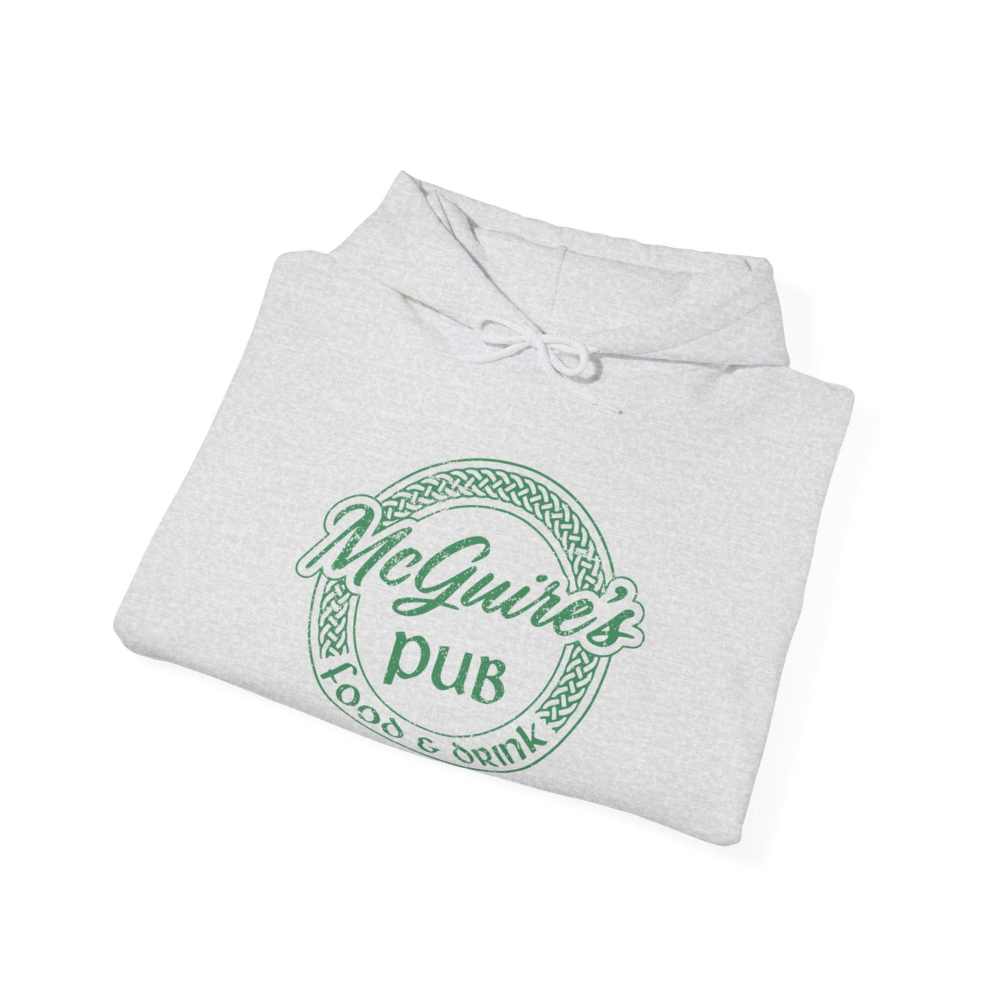 Men's Unisex Faded Logo Pub Hoodie — Vintage Irish Pub Logo Sweatshirt