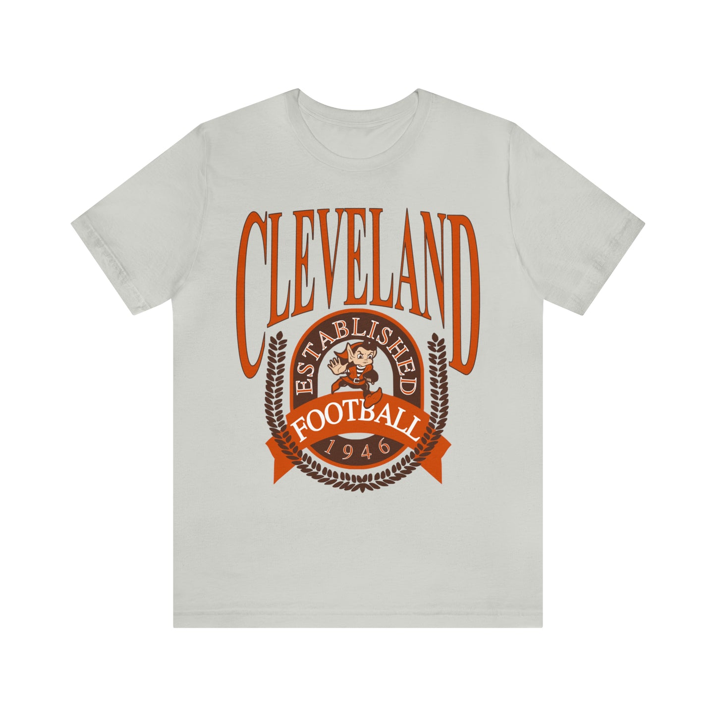 Vintage Cleveland Browns T-Shirt - Browns Short Sleeve NFL Football Tee - Dawg Pound 90's, 80's, 70's - Design 2