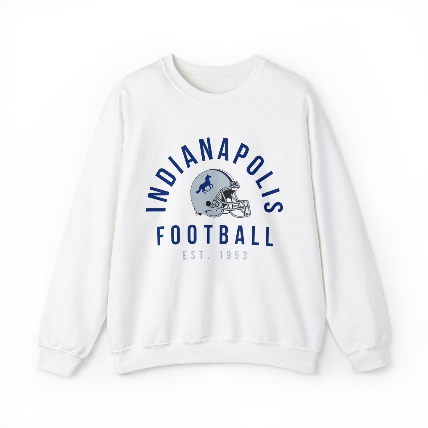 Vintage Indianapolis Colts Crewneck Sweatshirt - Retro Style Football Apparel - Men's & Women's - Design 2