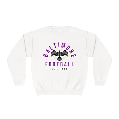 Retro Baltimore Ravens Crewneck Sweatshirt - Vintage NFL Football Ravens Hoodie -  Men's & Women's Sweatshirt - Design 4