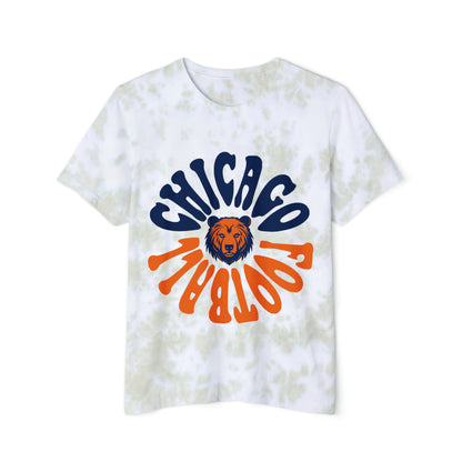 Chicago Bears T-Shirt Tie Dye - Hippy Retro Tee  - Men's & Women's Oversized Tee - Design 2