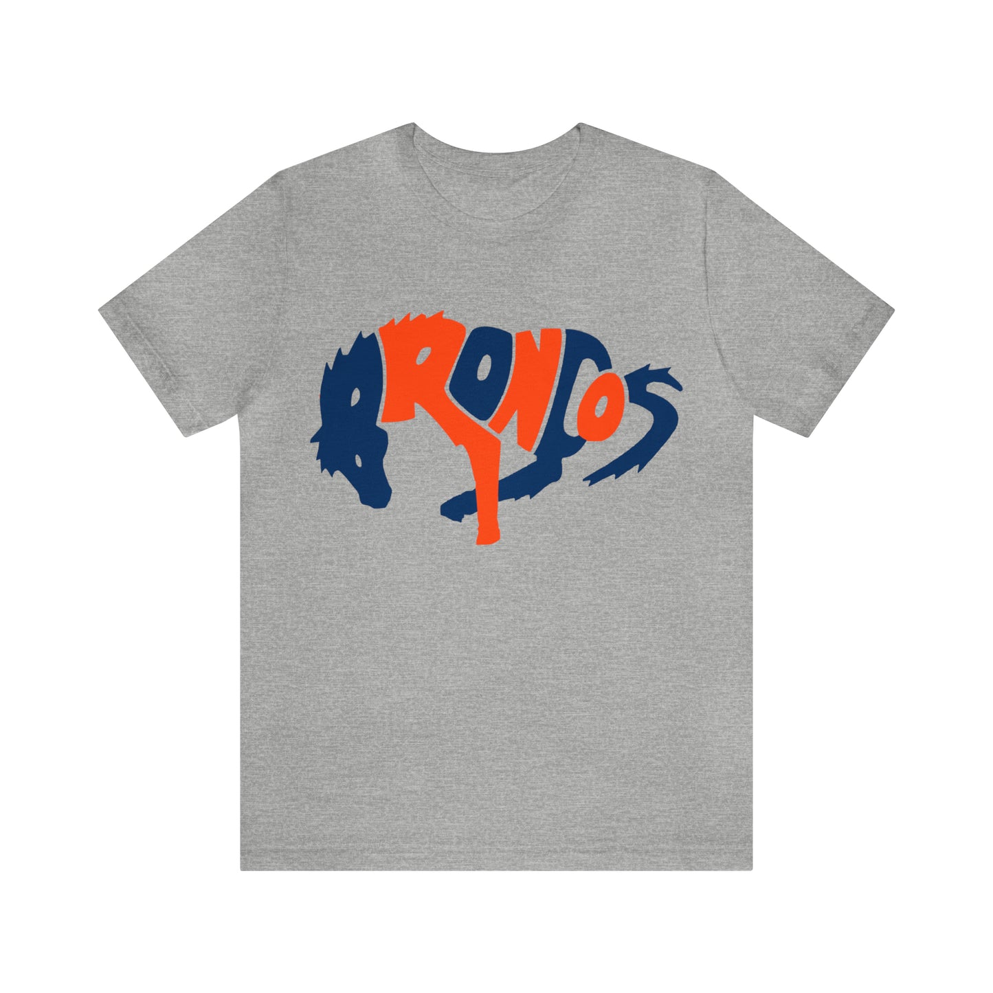 Retro Denver Broncos Tee - Vintage Colorado Football Style Short Sleeve T-Shirt - Men's & Women's - Design 3