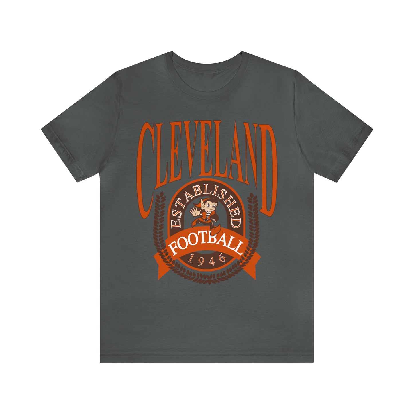 Vintage Cleveland Browns T-Shirt - Browns Short Sleeve NFL Football Tee - Dawg Pound 90's, 80's, 70's - Design 2