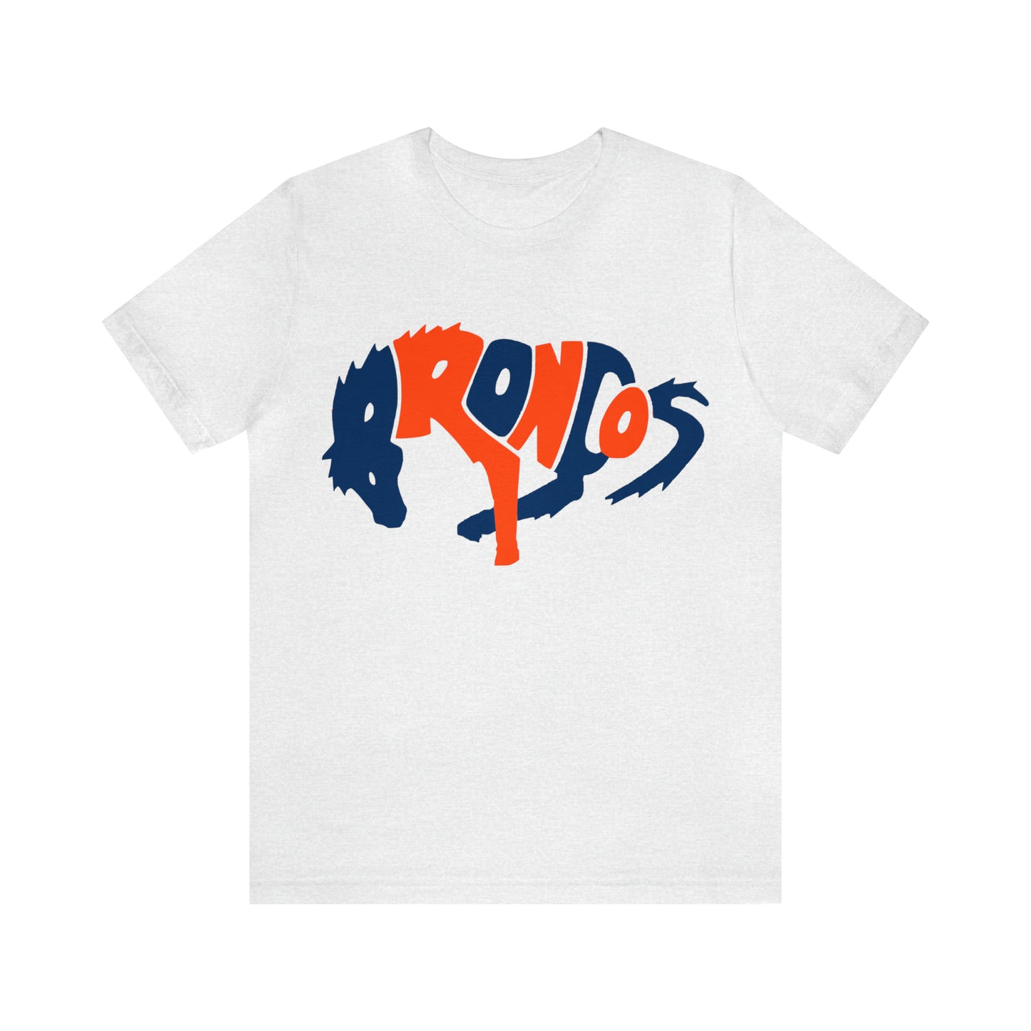 Retro Denver Broncos Tee - Vintage Colorado Football Style Short Sleeve T-Shirt - Men's & Women's - Design 3