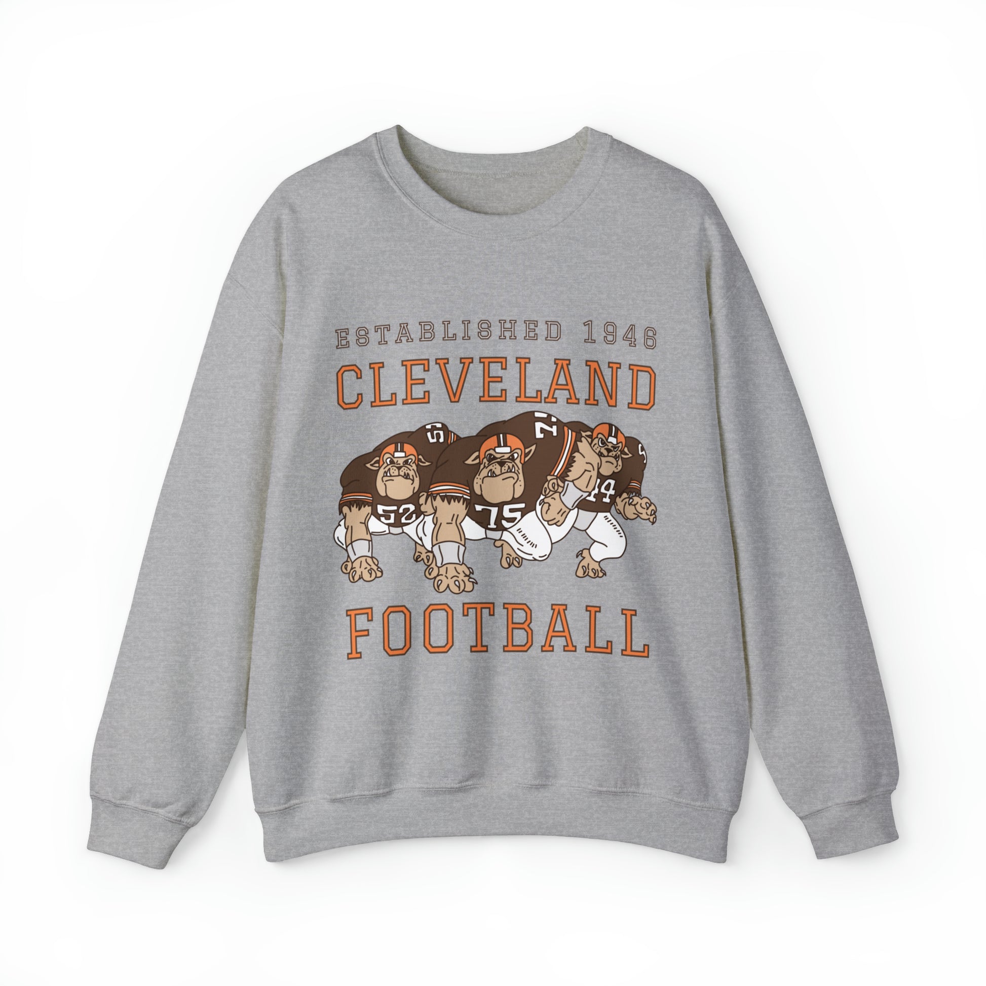 Vintage Cleveland Browns Crewneck - Browns Dawg Pound NFL Football Apparel - Men's & Women's Sweatshirt