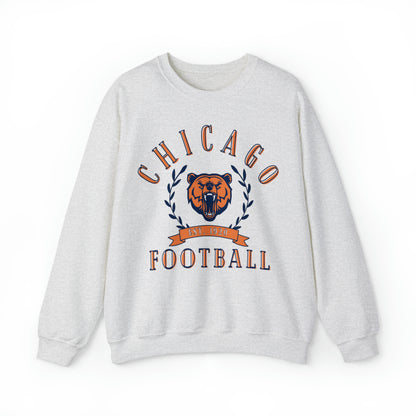 Chicago Bears Crewneck Sweatshirt - Vintage Football - Retro Style Football Apparel - Design 3