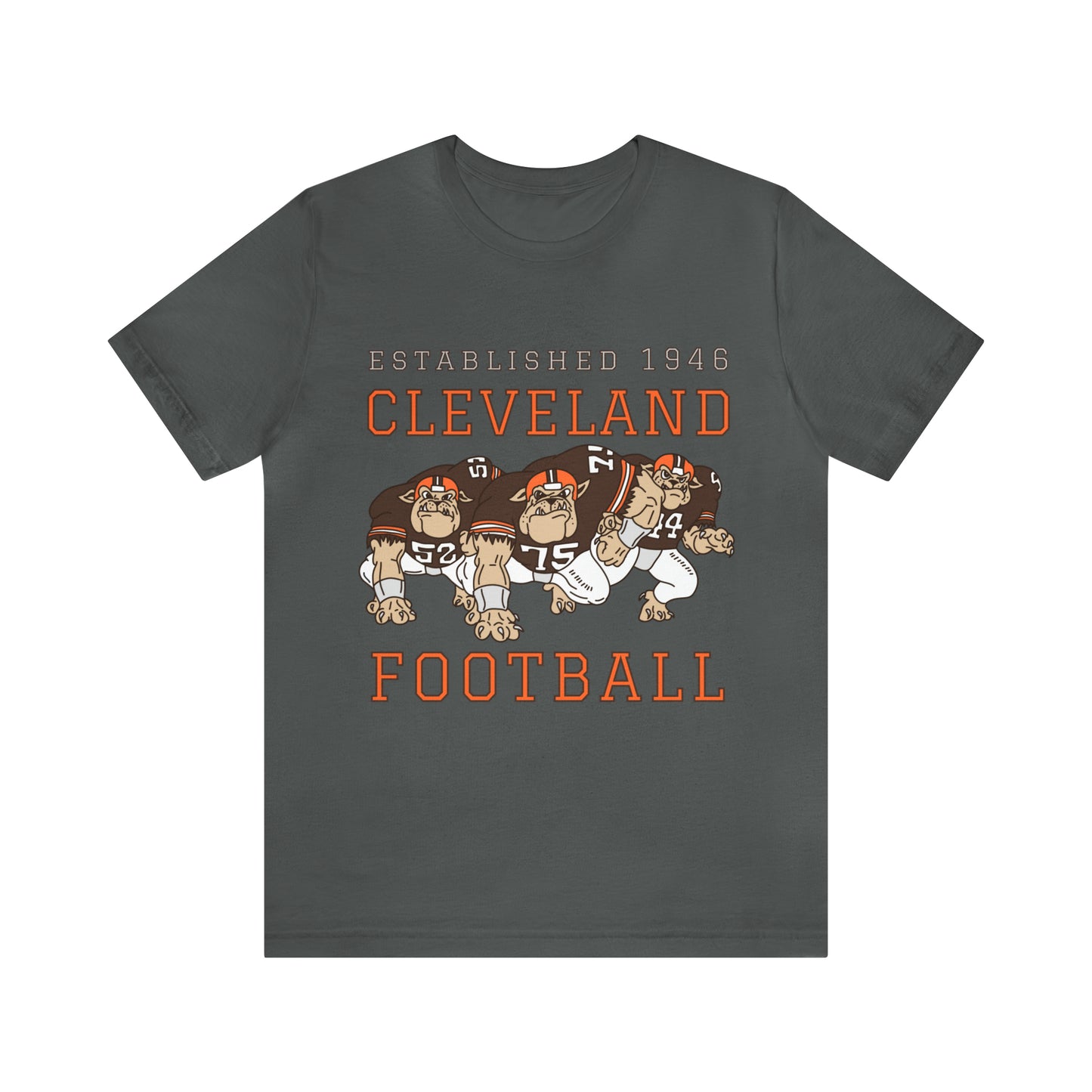 Dawg Pound Cleveland Browns T-Shirt - Vintage Cleveland Browns NFL Football Short Sleeve Tee - Retro Fan Gear Apparel Teem - Design 6