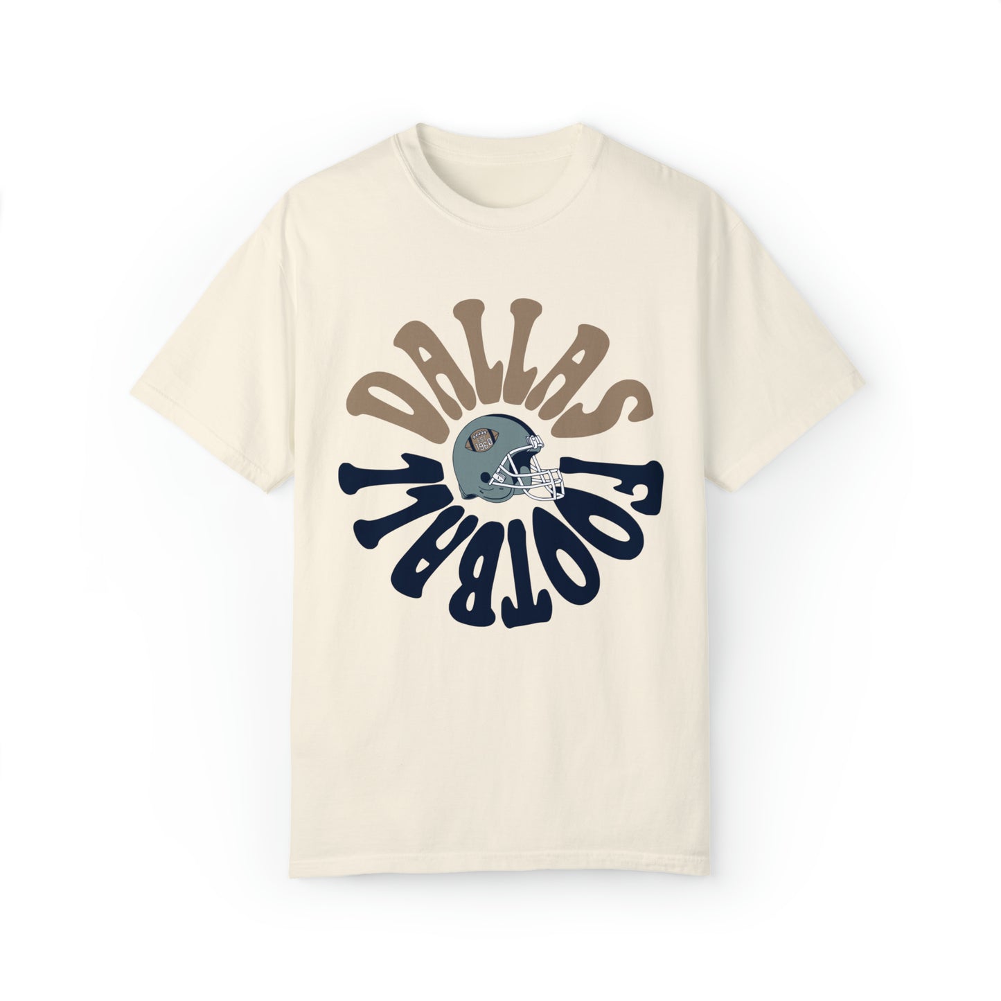 Comfort Colors Throwback Dallas Cowboys NFL Football Tee - Short Sleeve T-Shirt Unisex Men's Women's Oversized Apparel - Design 2