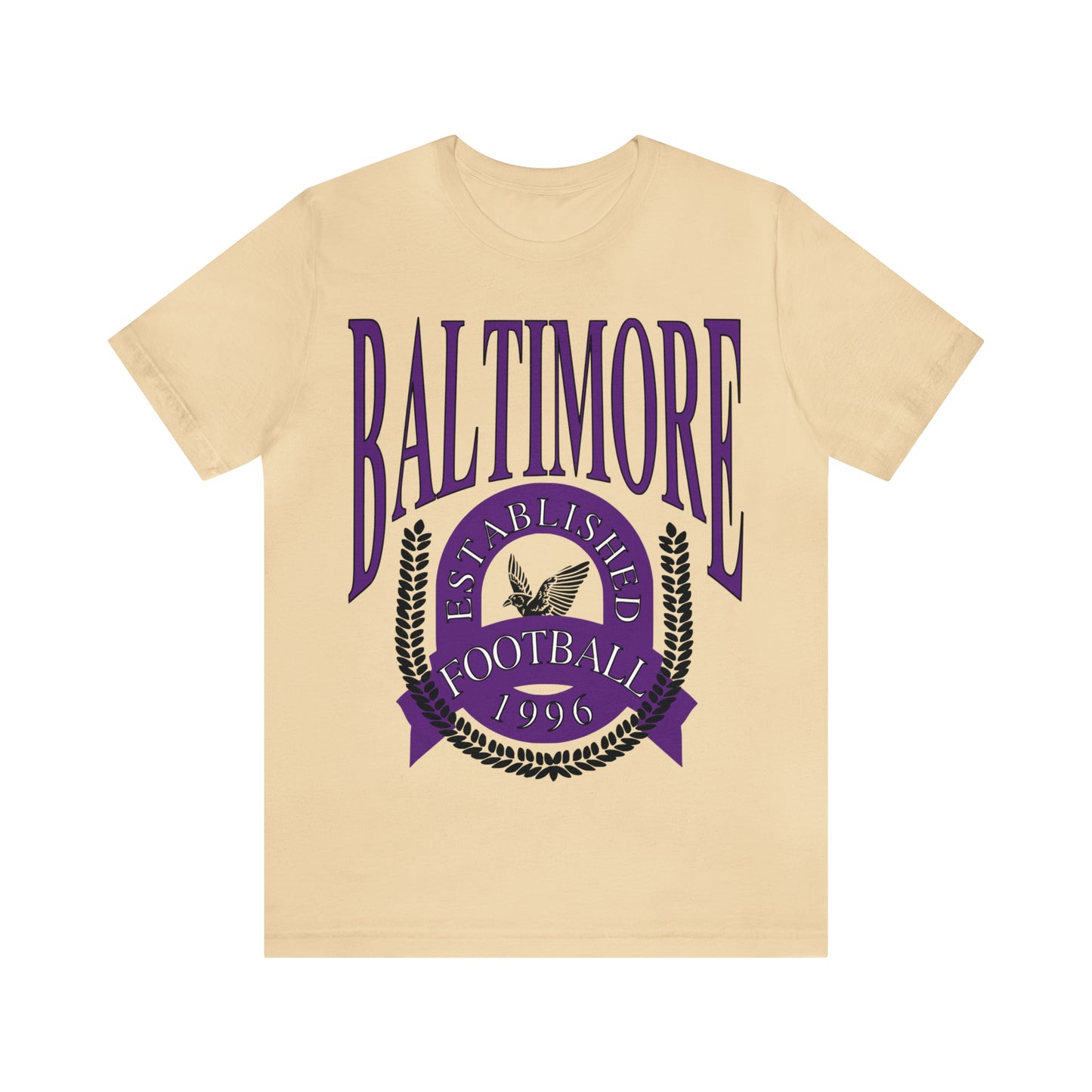 Baltimore Ravens T-Shirt Lamar Jackson, OBJ, Odell Beckham Jr, Men's, Women's, Lamar Jackson, Vintage, Retro, Short Sleeve, The Dallas Family, Etsy, The Dallas Family, Oversized, Cute, Affordable, Retro, Cheap, Soft, Tan Sand Beige Khaki