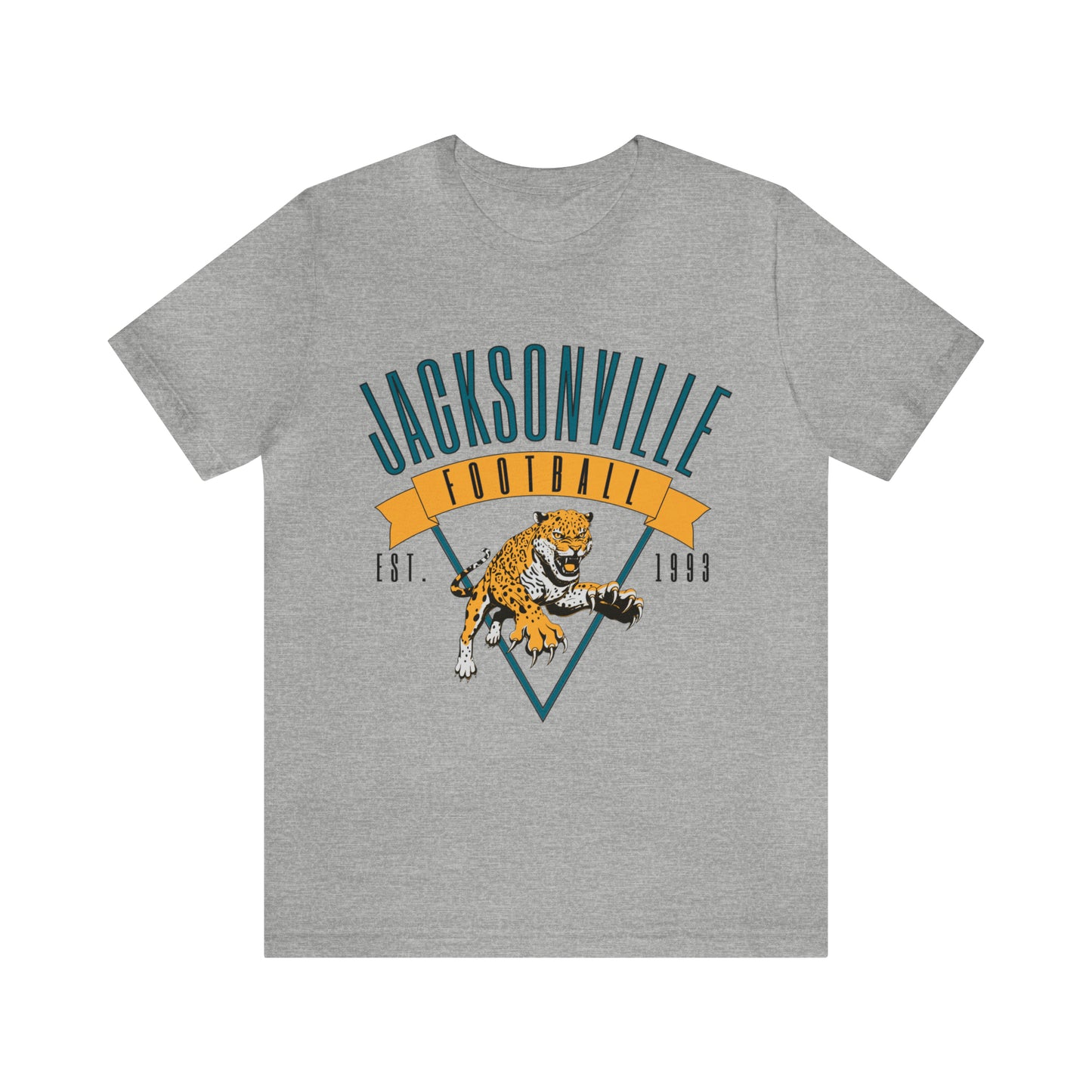 Vintage Jacksonville Jaguars T-Shirt - Retro NFL Football Short Sleeve Oversized Men's & Women's T-Shirt - Design 1