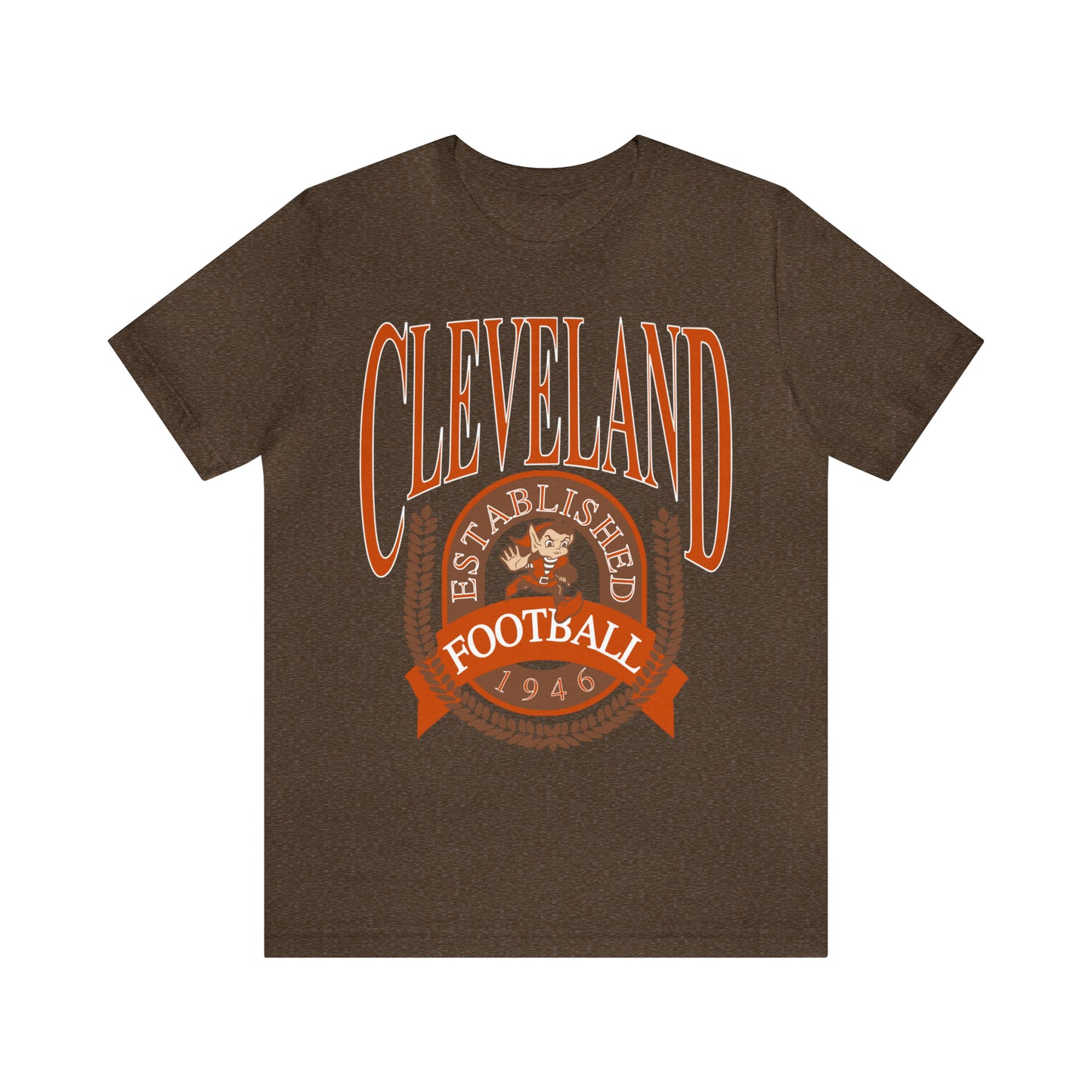 Vintage Cleveland Browns T-Shirt - Browns Short Sleeve NFL Football Tee - Dawg Pound 90's, 80's, 70's - Design 2