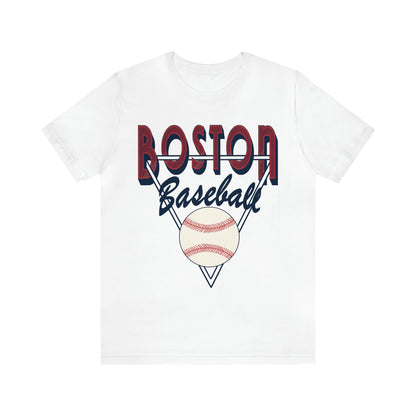 Retro Boston Baseball Tee - Vintage Style Short Sleeve T-Shirt - MLB Baseball Gear - Vintage Men's & Women's Apparel