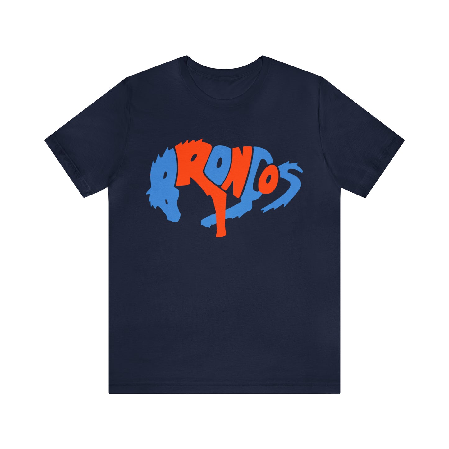 Retro Denver Broncos Tee - Vintage Colorado Football Style Short Sleeve T-Shirt - Men's & Women's - Design 3