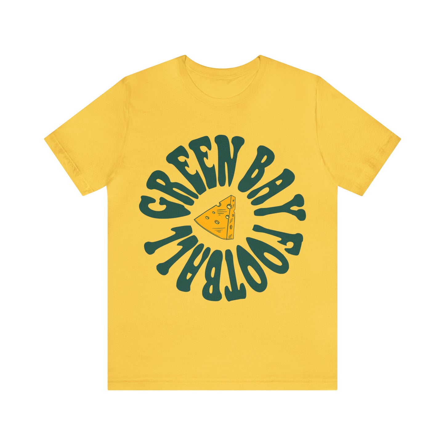Hippy Green Bay Packers Retro Tee - Vintage Style T-Shirt - Wisconsin Cheese Head - Design 2