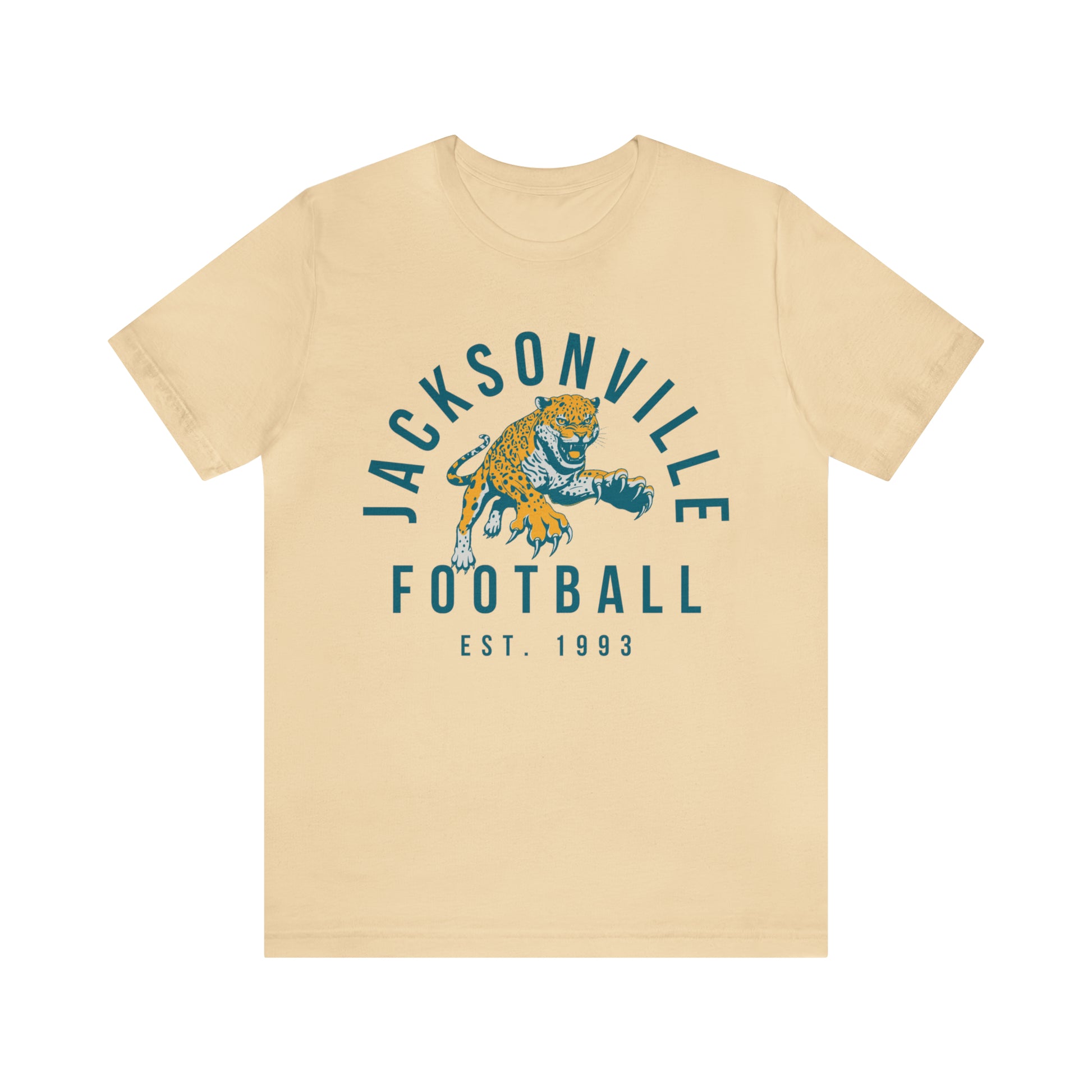 Vintage Jacksonville Jaguars T-Shirt - Retro NFL Football Short Sleeve Tee - Oversized Men's & Women's T-Shirt - Design 3