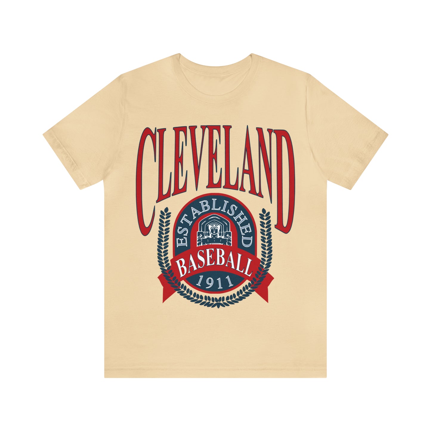 Throwback Cleveland Baseball Tee - Vintage Short Sleeve Unisex T-Shirt