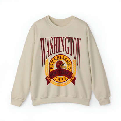 90's Washington Commanders Football Crewneck - Vintage Football Sweatshirt - Retro Redskins 70's, 80's, 90's - Design 1