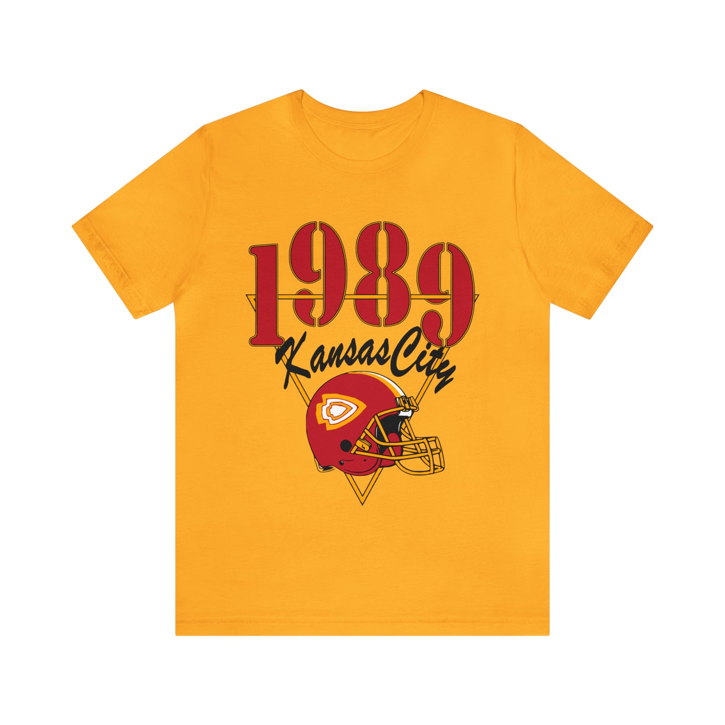 1989 Kansas City Chiefs Football Short Sleeve T-Shirt - Vintage Retro Arrowhead Style - 1989 Version Chiefs Taylor Swift