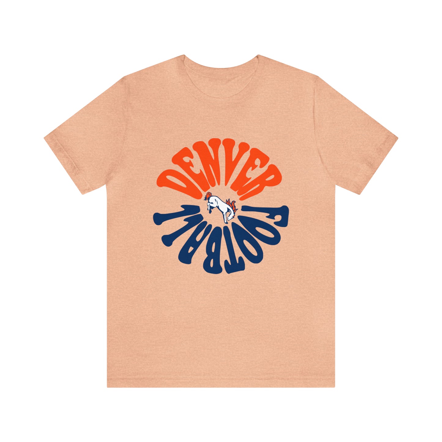 Retro Denver Broncos Tee - Vintage Colorado Football Style Short Sleeve T-Shirt Apparel - Men's & Women's Unisex Sizing