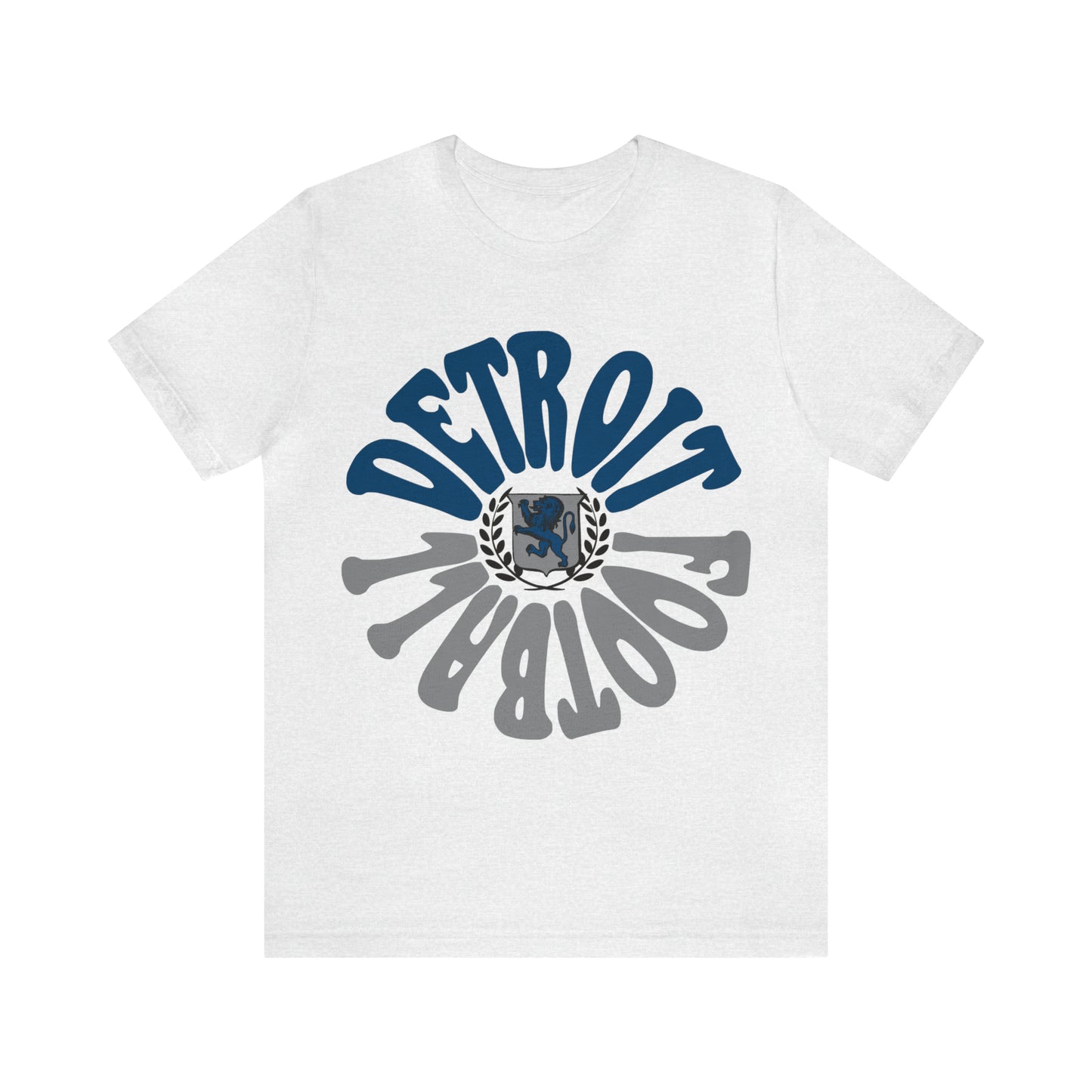 Hippy Style Detroit Lions Football Short Sleeve T-Shirt - Men's & Women's Oversized Tee - Design 2