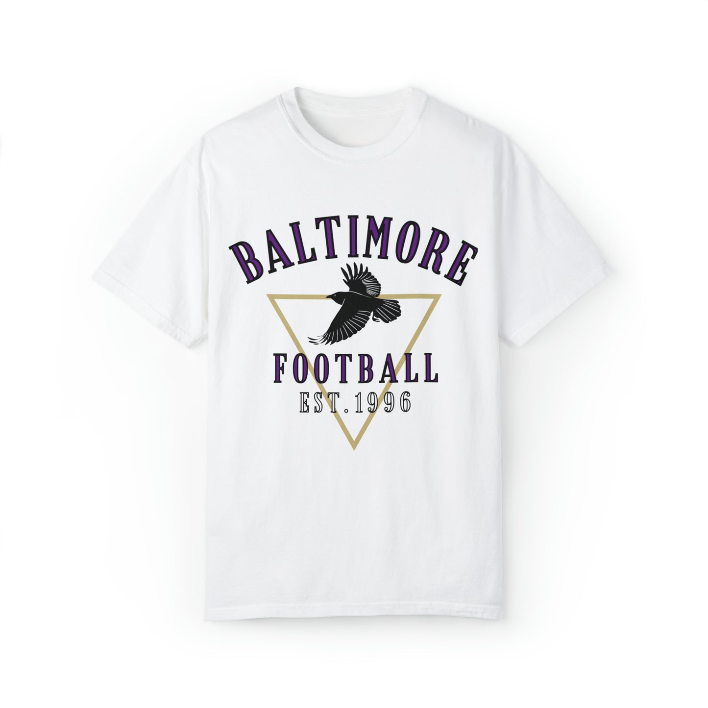 Baltimore Ravens T-Shirt - Vintage Short Sleeve Tee - Comfort Colors Oversized Men's Women's Apparel - Design 3