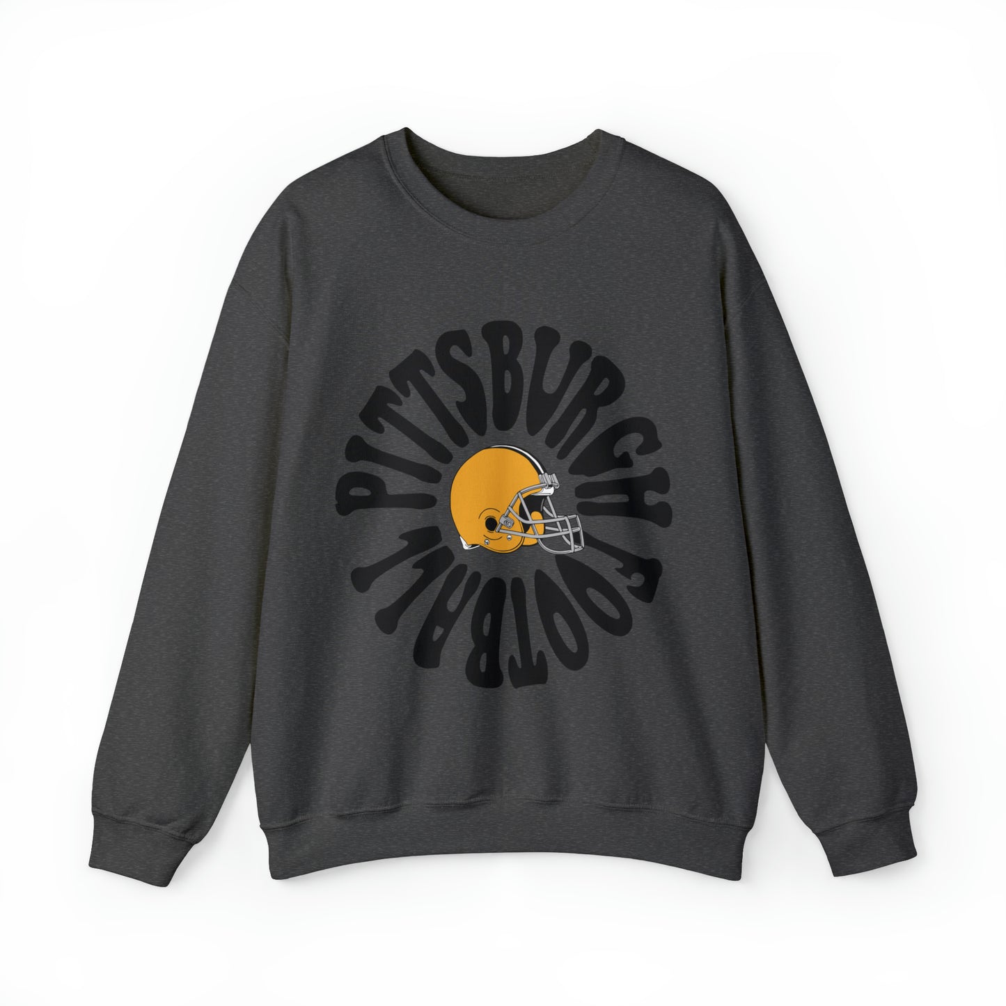 Retro Hippy Pittsburgh Steelers Football Crewneck - Vintage Football Sweatshirt