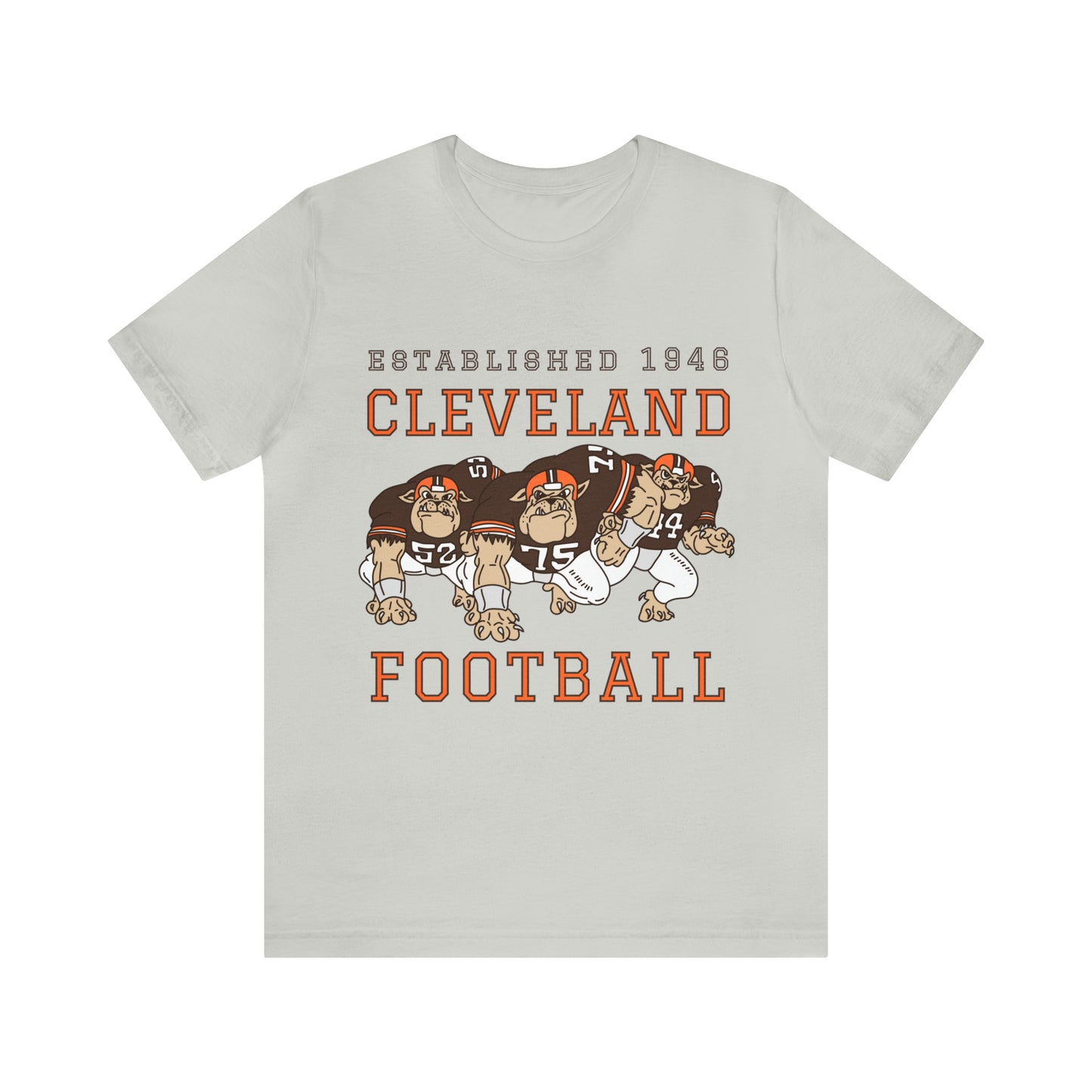 Dawg Pound Cleveland Browns T-Shirt - Vintage Cleveland Browns NFL Football Short Sleeve Tee - Retro Fan Gear Apparel Teem - Design 6