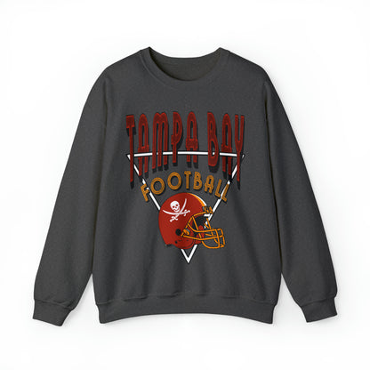 Vintage Tampa Bay Buccaneers Crewneck - Retro Men's & Women's Oversized Football Sweatshirt - Design 1