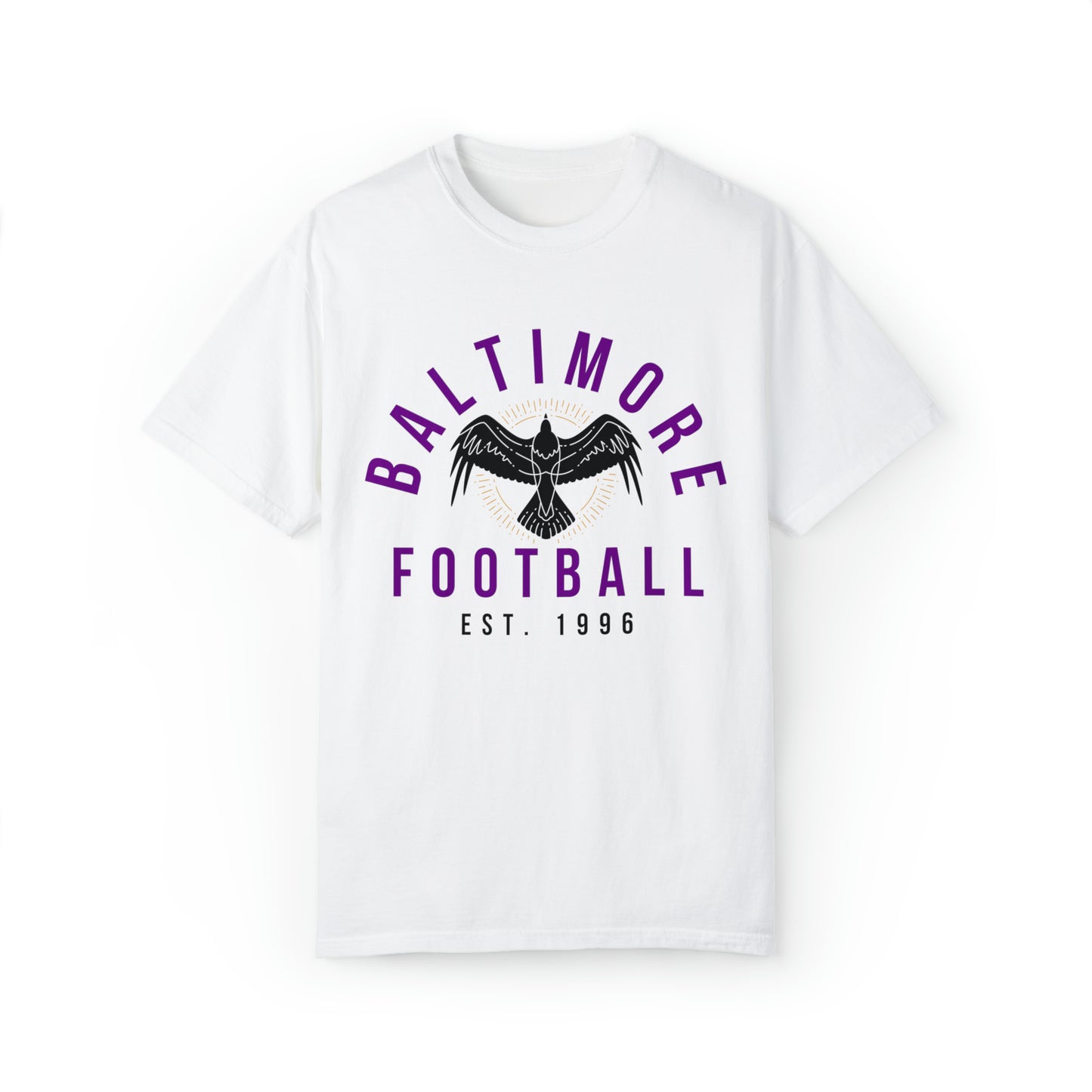Vintage Baltimore Ravens T-Shirt - Comfort Colors NFL Football Short Sleeve T-Shirt Men's Women's Oversized - Design 4