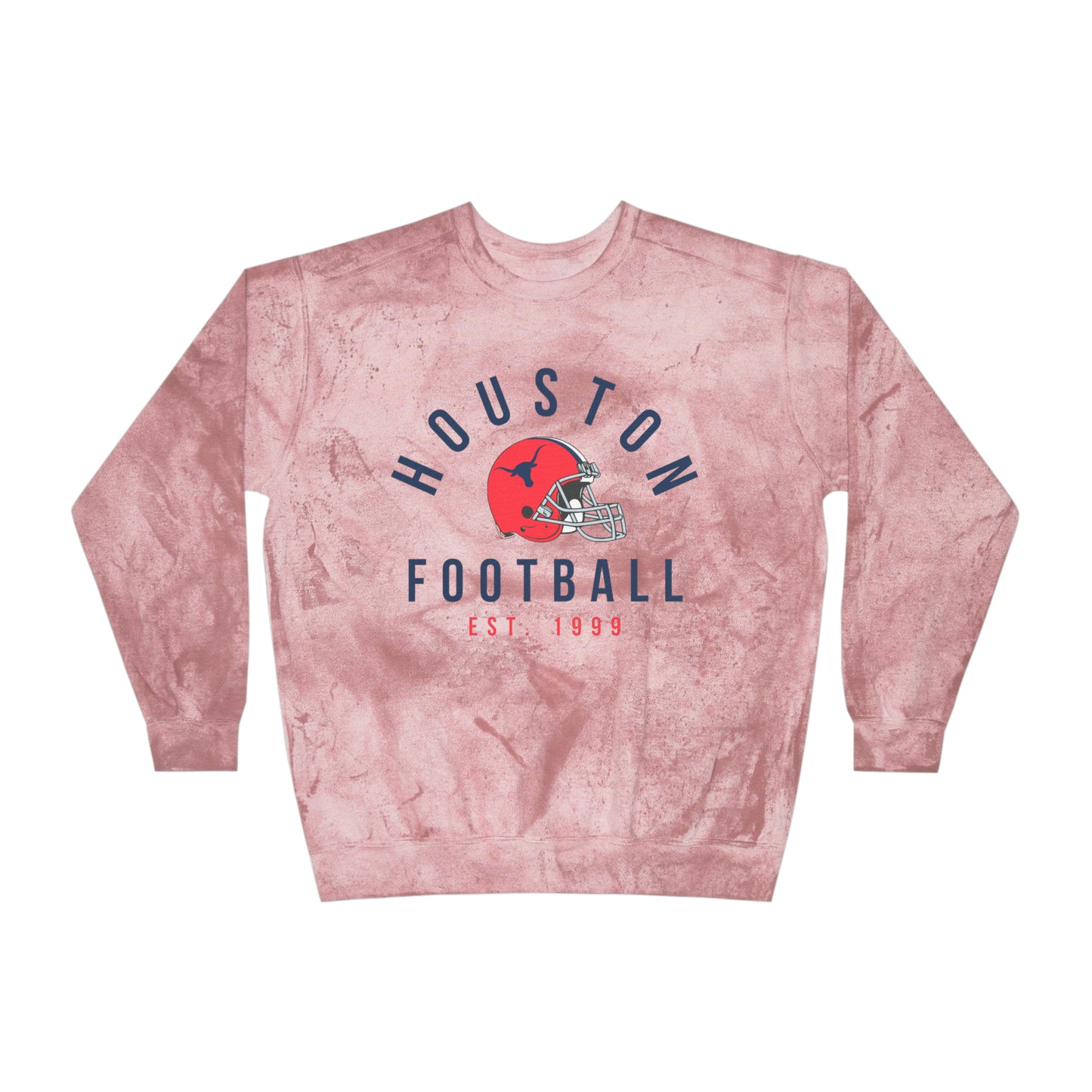 Tie Dye Vintage Comfort Colors Houston Texans - Retro Houston Football Short Sleeve Shirt - Men's Women's - Design 1