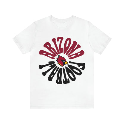 Hippy Retro Arizona Short Sleeve T-Shirt - Vintage Style Football Tee - Men's & Women's Retro Apparel - Design 2