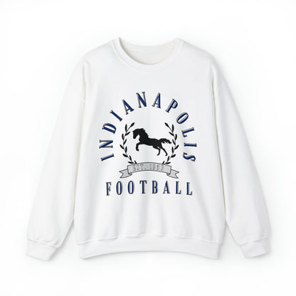 Vintage Indianapolis Colts Crewneck Sweatshirt - Retro Style Football Apparel - Men's & Women's Unisex Sizing