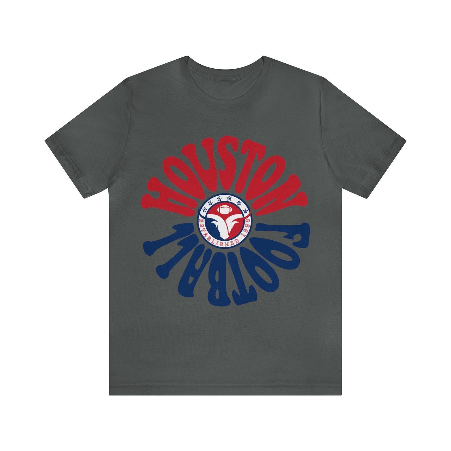 Hippy Houston Texans - Retro Houston Football Short Sleeve Shirt -  Men's Women's Kids Apparel - Design 2